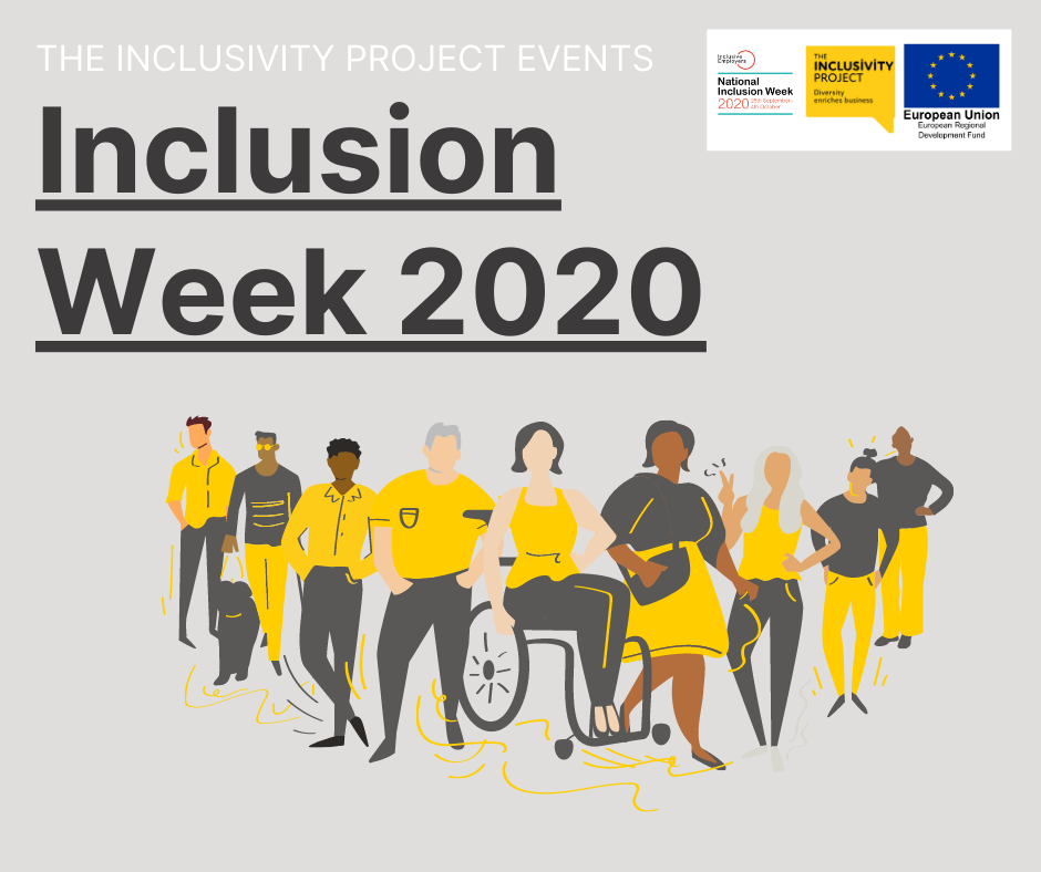 Text reads 'Inclusion Week 2020' and picture features a diverse collection of people